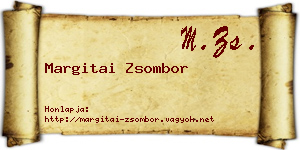 Margitai Zsombor névjegykártya